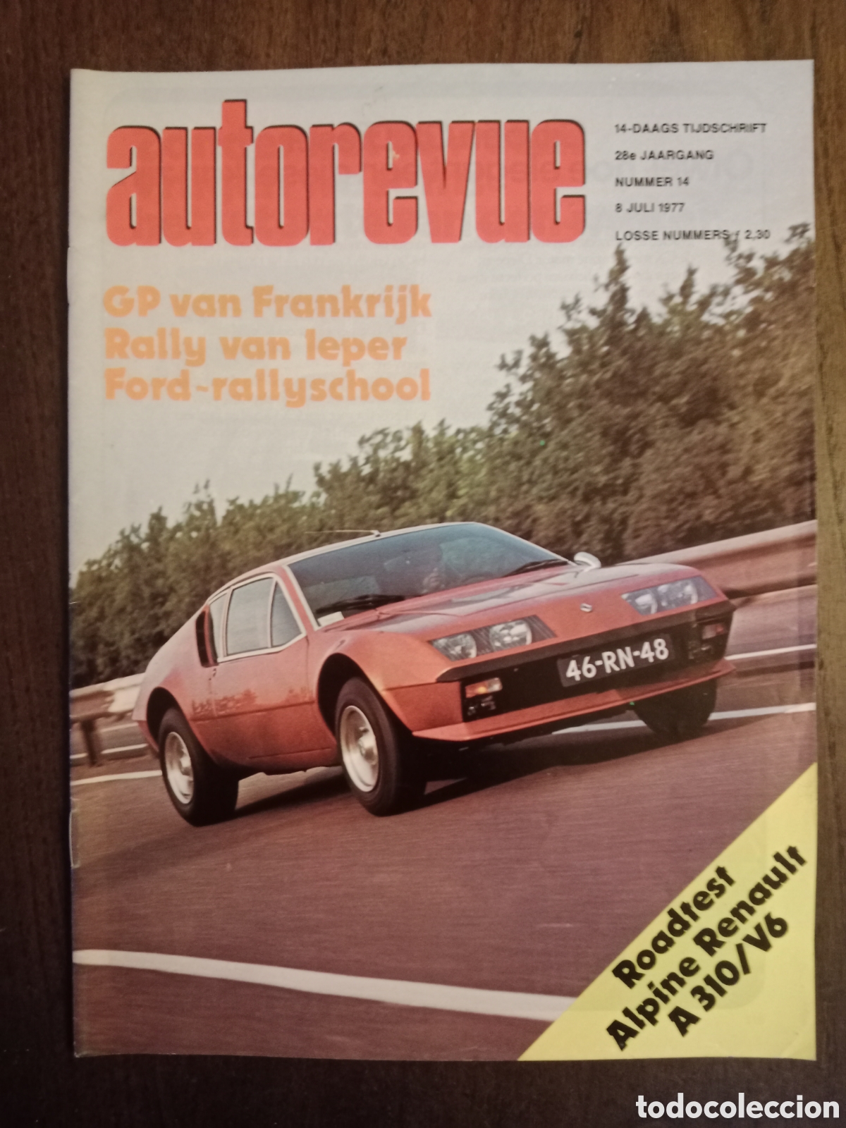 Coches: Revista autorevue n. 14 de 1977 autom&oacute;vil