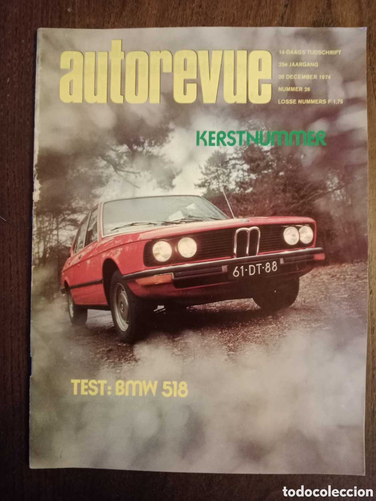 Coches: Revista autorevue n. 26 de 1974 autom&oacute;vil