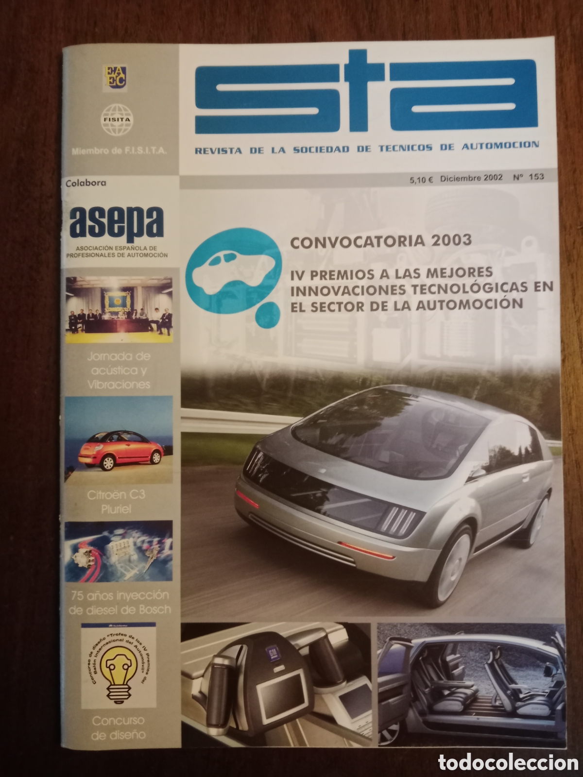 Coches: Revista STA n. 153 de 2002 autom&oacute;vil