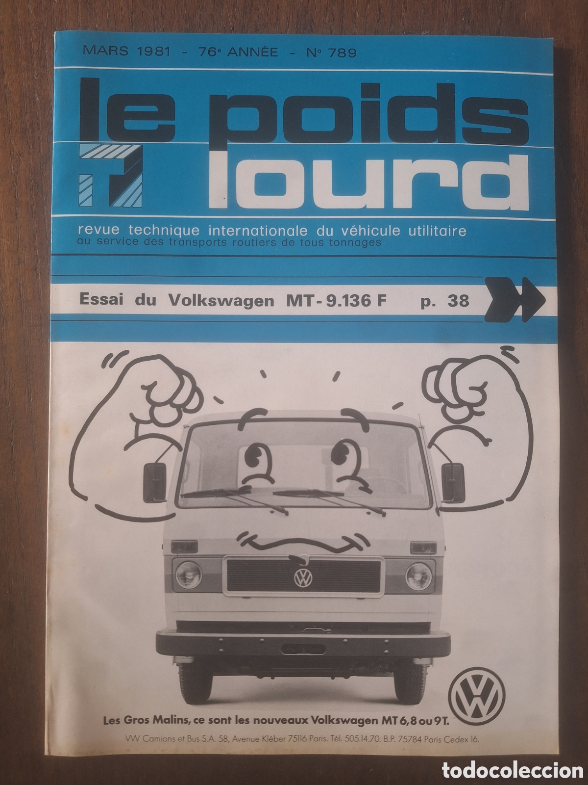 Coches: Revista le poids lourd n. 789 de 1981 camion