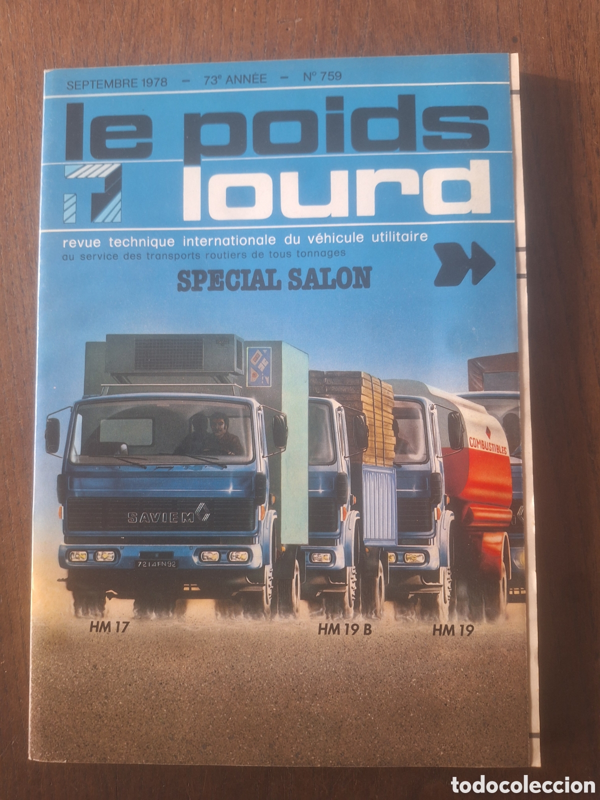 Coches: Revista le poids lourd n. 759 de 1978 camion