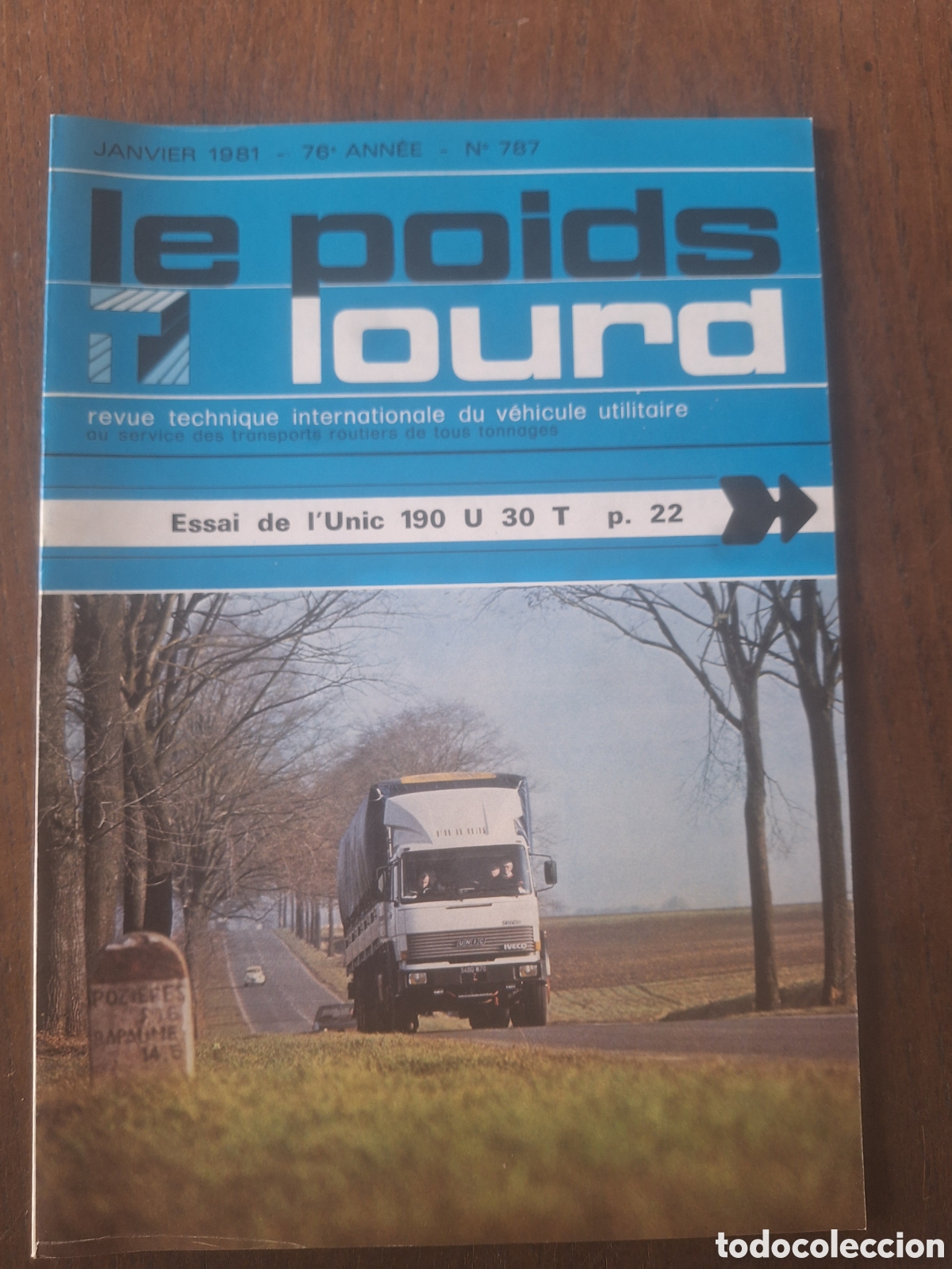 Coches: Revista le poids lourd n. 787 de 1981 camion
