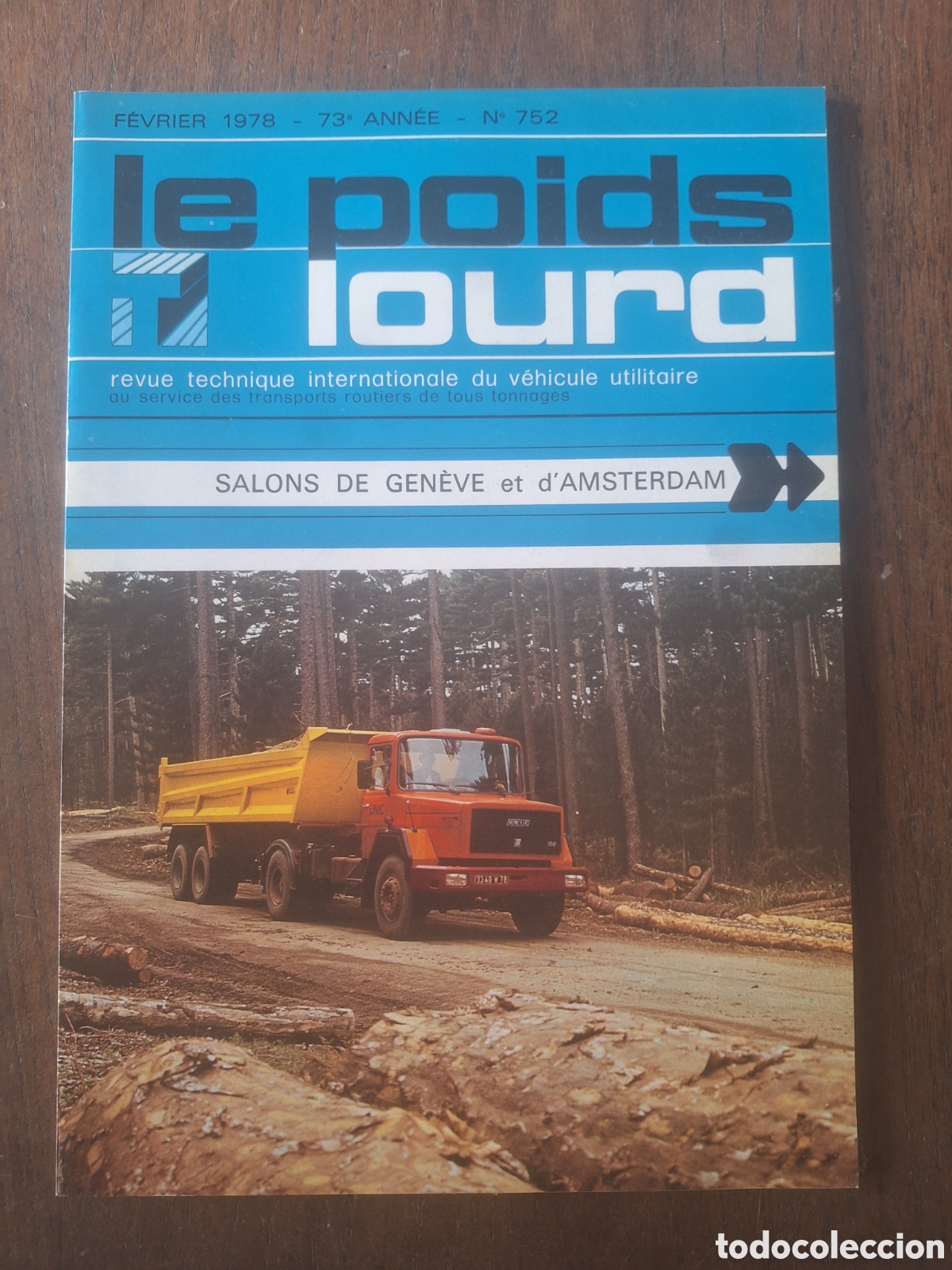 Coches: Revista le poids lourd n. 752 de 1978 camion