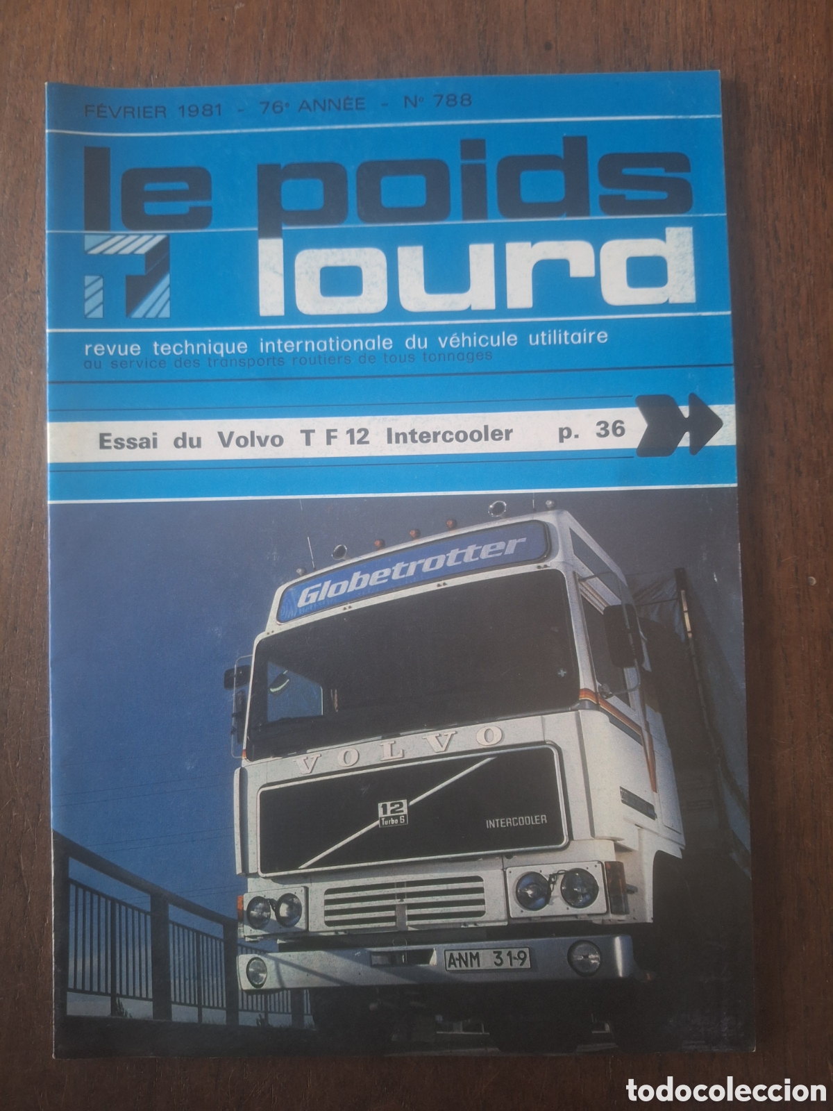 Coches: Revista le poids lourd n. 788 de 1981 camion
