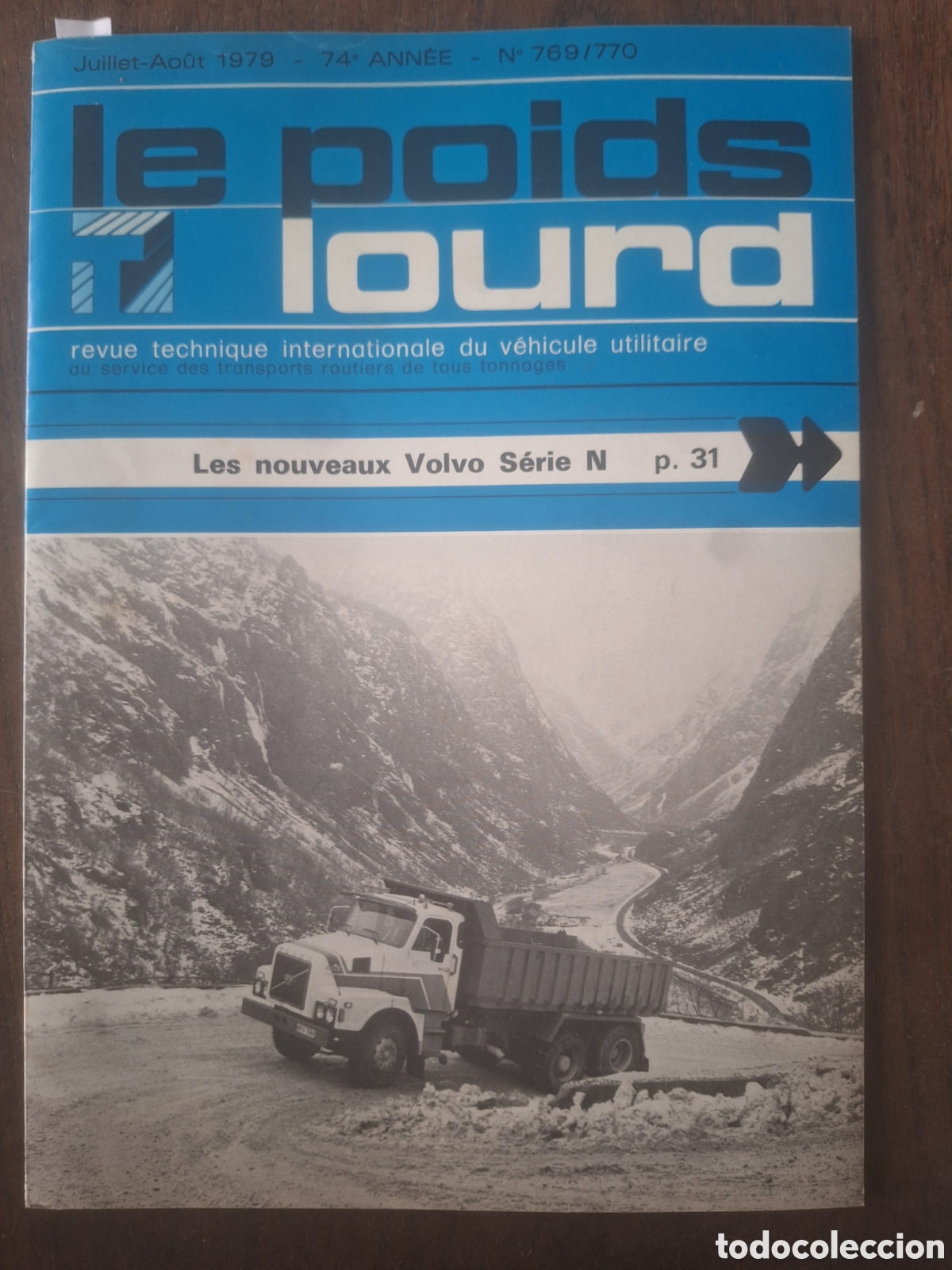 Coches: Revista le poids lourd n. 769 de 1979 camion