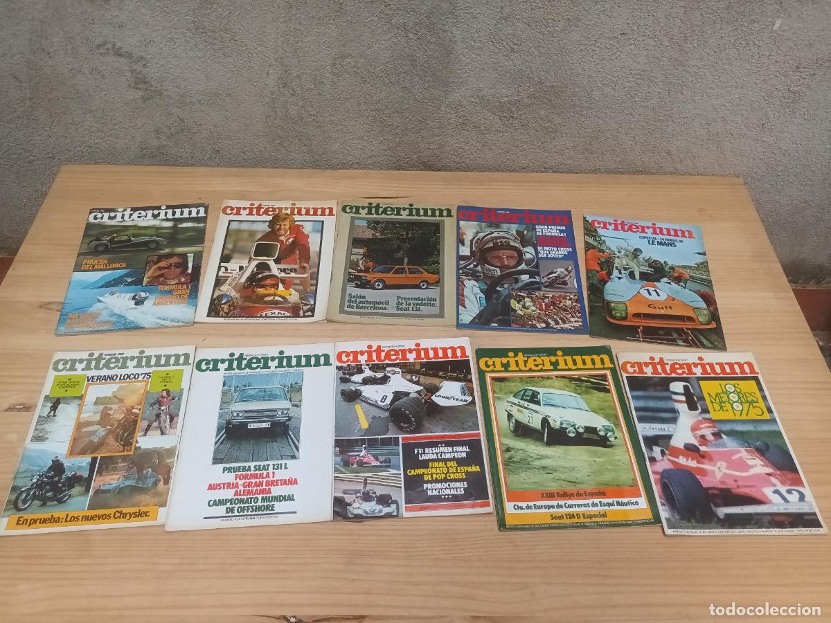 Coches: LOTE A&Ntilde;O 1975 REVISTA AUTOMOVILISMO CRITERIUM. POP CROSS KARTING RALLYE FORMULA ETC