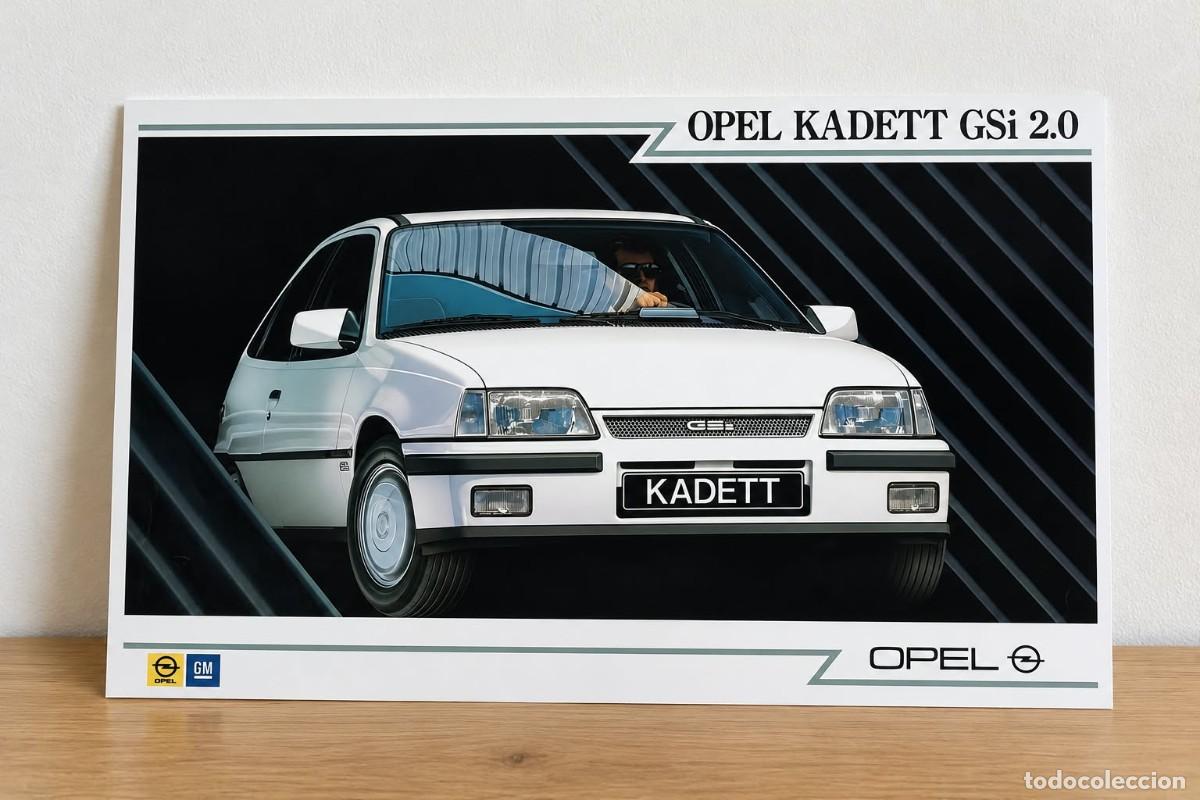 Coches: Opel kadett gsi publicidad A4 art print framed