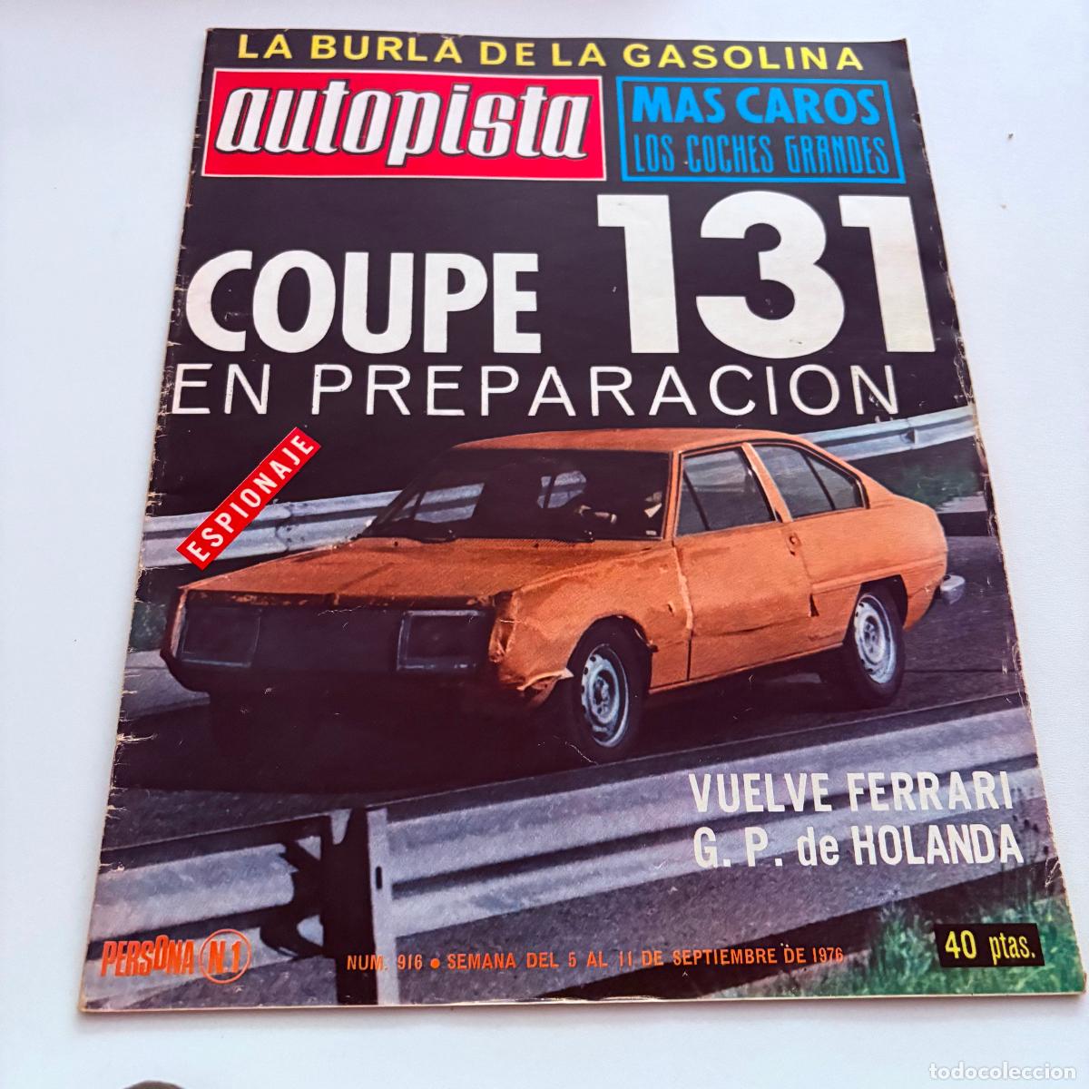 Coches: REVISTA AUTOPISTA N&ordm; 916 FORD ESCORT RS 2000 MK II