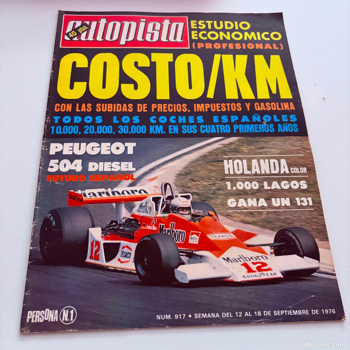 Coches: REVISTA AUTOPISTA N&ordm; 917 PEUGEOT 504 GL DIESEL AUTOMATICO