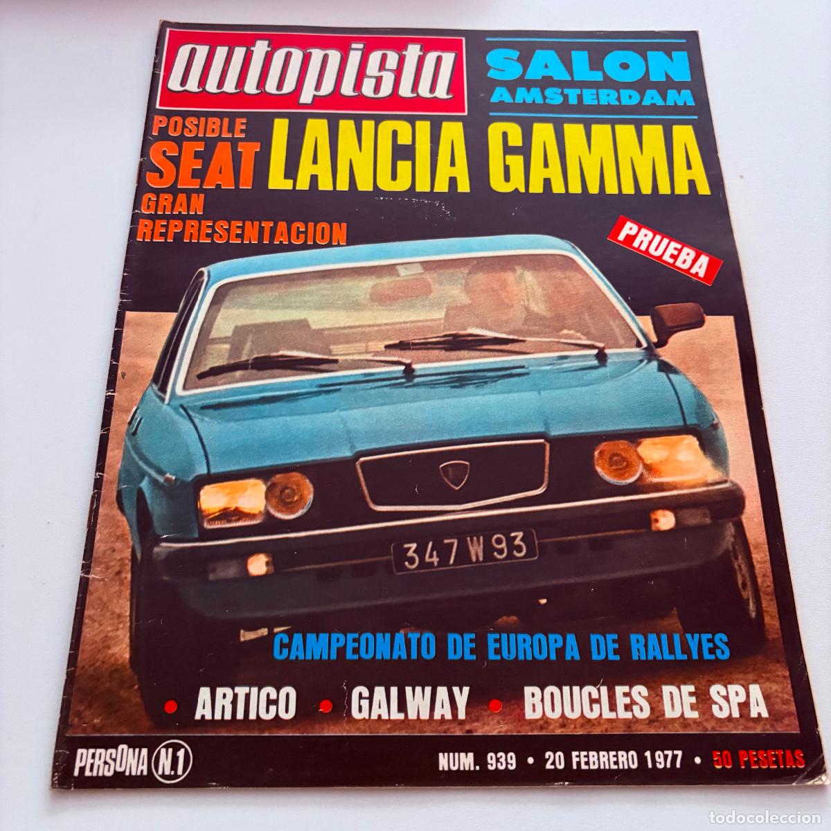 Coches: REVISTA AUTOPISTA N&ordm; 939 LANCIA GAMMA