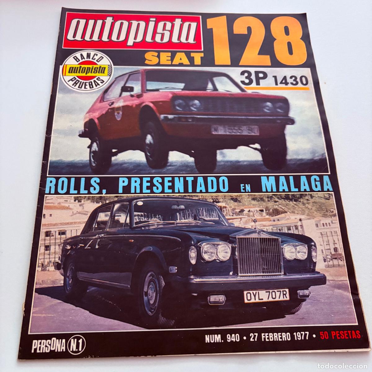 Coches: REVISTA AUTOPISTA N&ordm; 940 SEAT 128