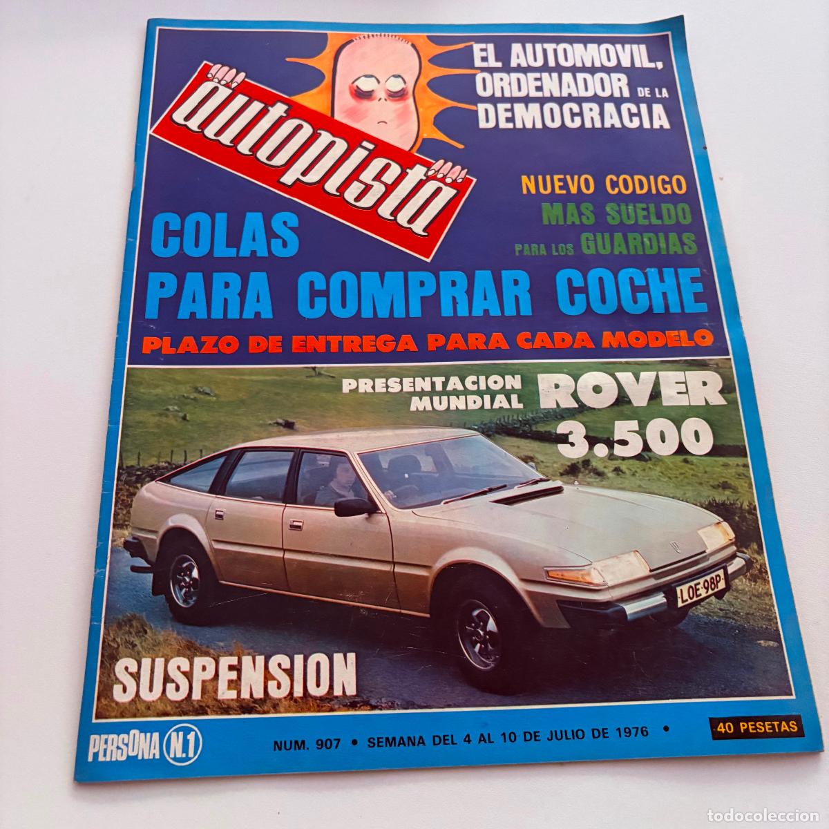 Coches: REVISTA AUTOPISTA N&ordm; 907 ROVER 3500