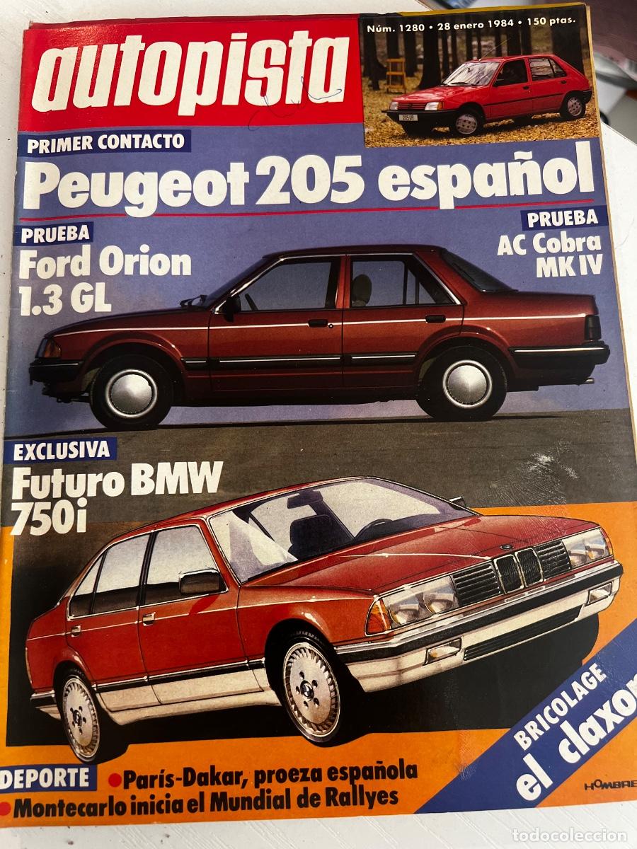 Coches: AUTOPISTA. N&ordm; 1280. A&Ntilde;O 1984. PRUEBA: FORD ORION 1.3 GL. TURISMO: MORELLA. MUNDIAL DE RALLYES.. LEER