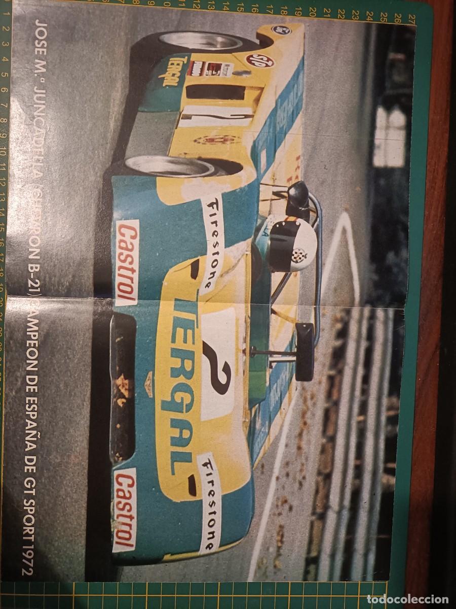 Coches: JOSE M&ordf; JUNCADELLA (CHEVRON B-21) CAMPE&Oacute;N DE ESPA&Ntilde;A GT SPORT 1972. P&Oacute;STER