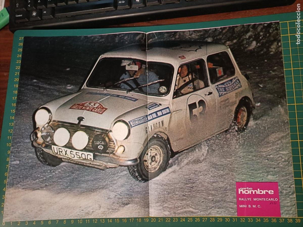 Coches: MINI B.M.C. RALLYE MONTECARLO 1971. P&Oacute;STER