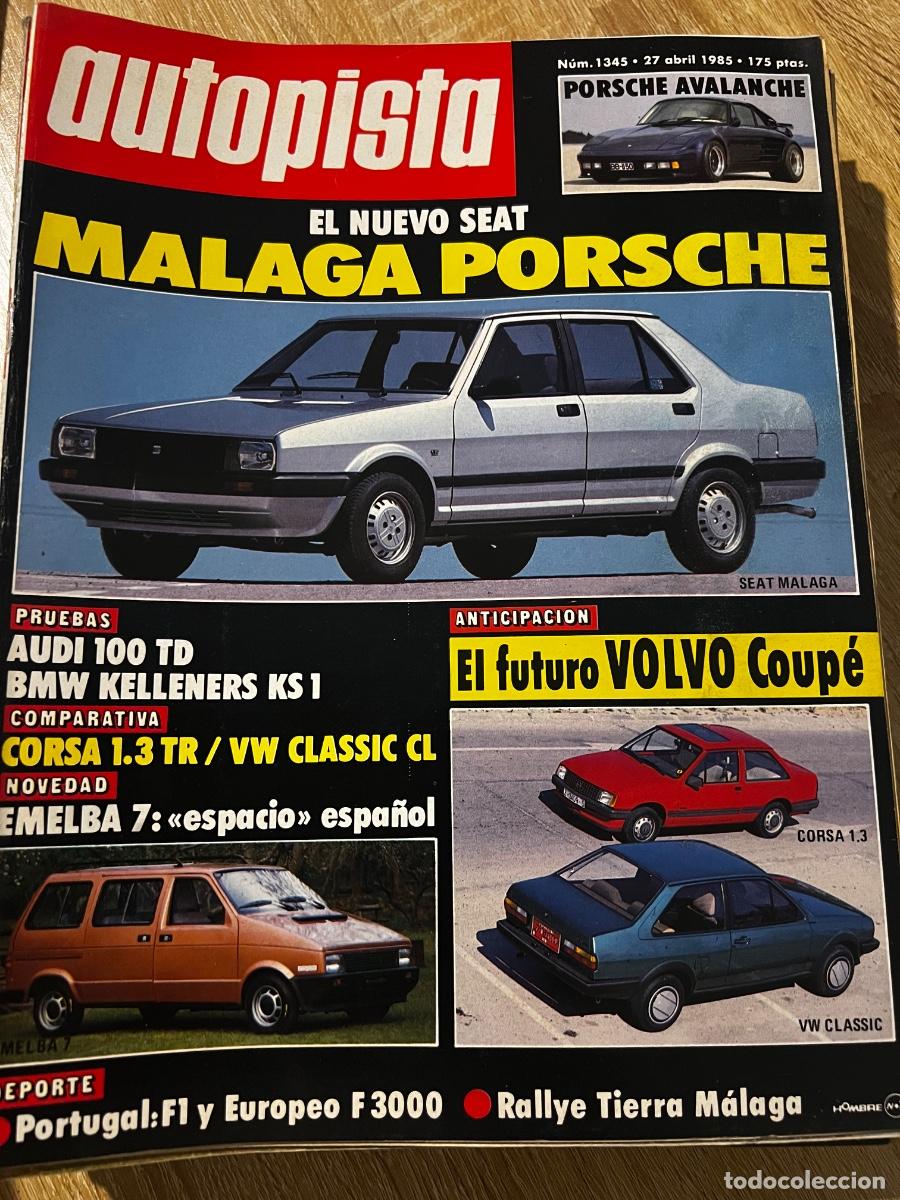 Coches: AUTOPISTA. N&ordm; 1345. A&Ntilde;O 1985. PRUEBA: AUDI 100 TD. BMW KELLENERS KS 1. RALLYE TIERRA ...... LEER.