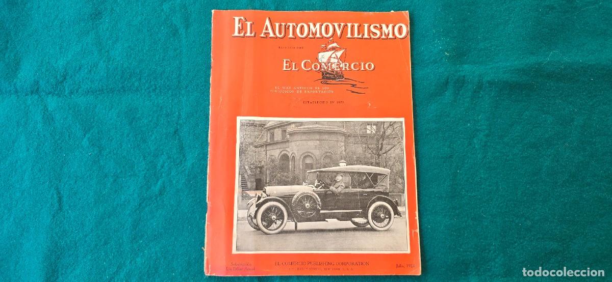 Coches: REVISTA EL AUTOMOVILISMO (1921) EDIT. EL COMERCIO