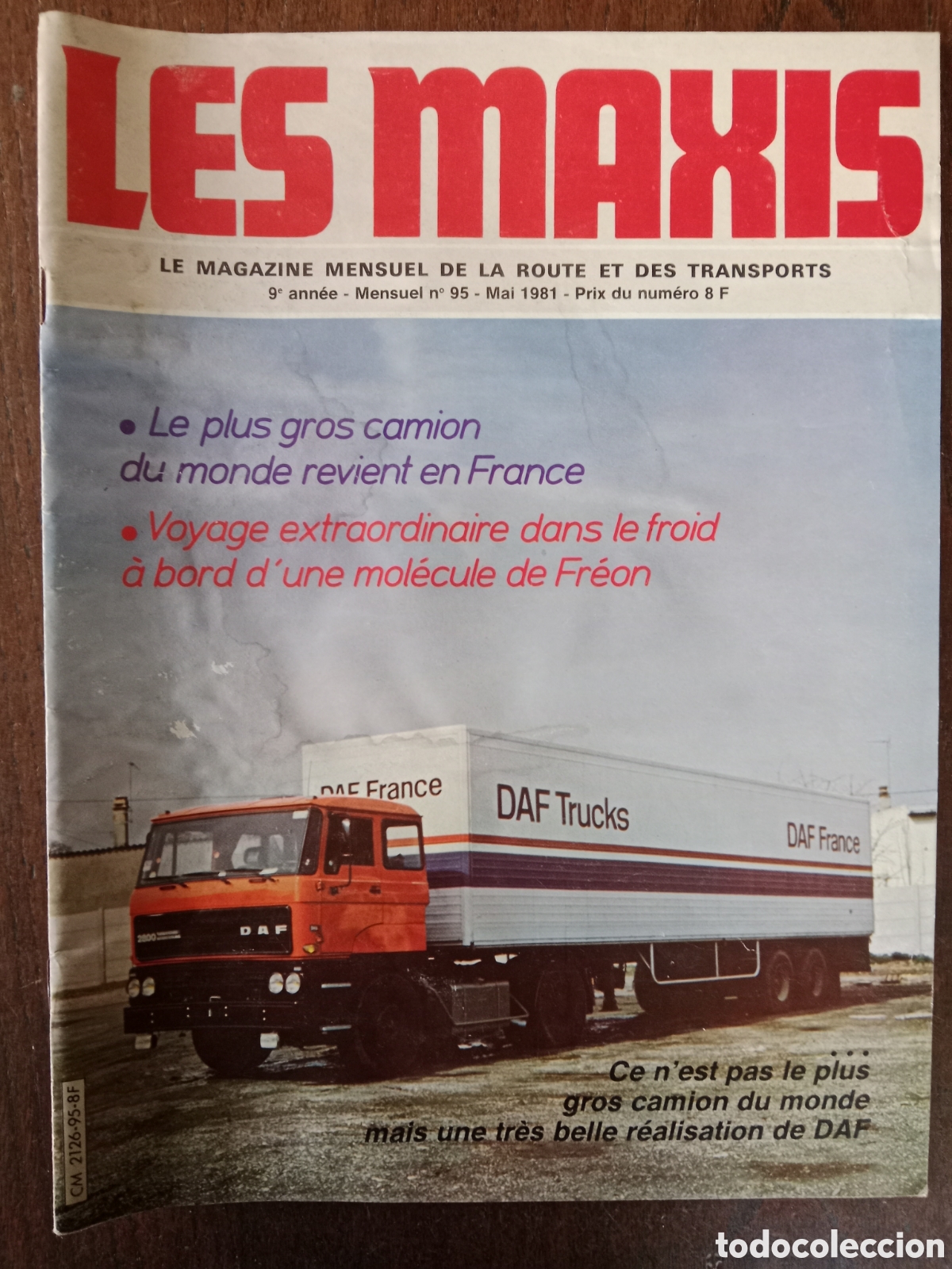 Coches: Revista les maxis n. 95 de 1981 cami&oacute;n
