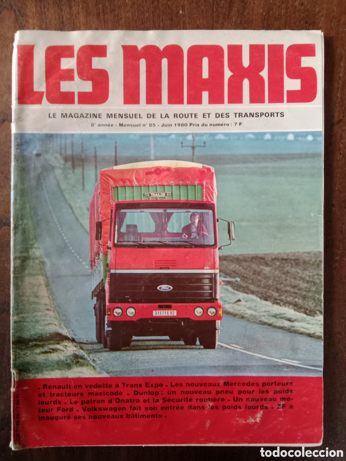 Coches: Revista les maxis n. 85 de 1980 cami&oacute;n