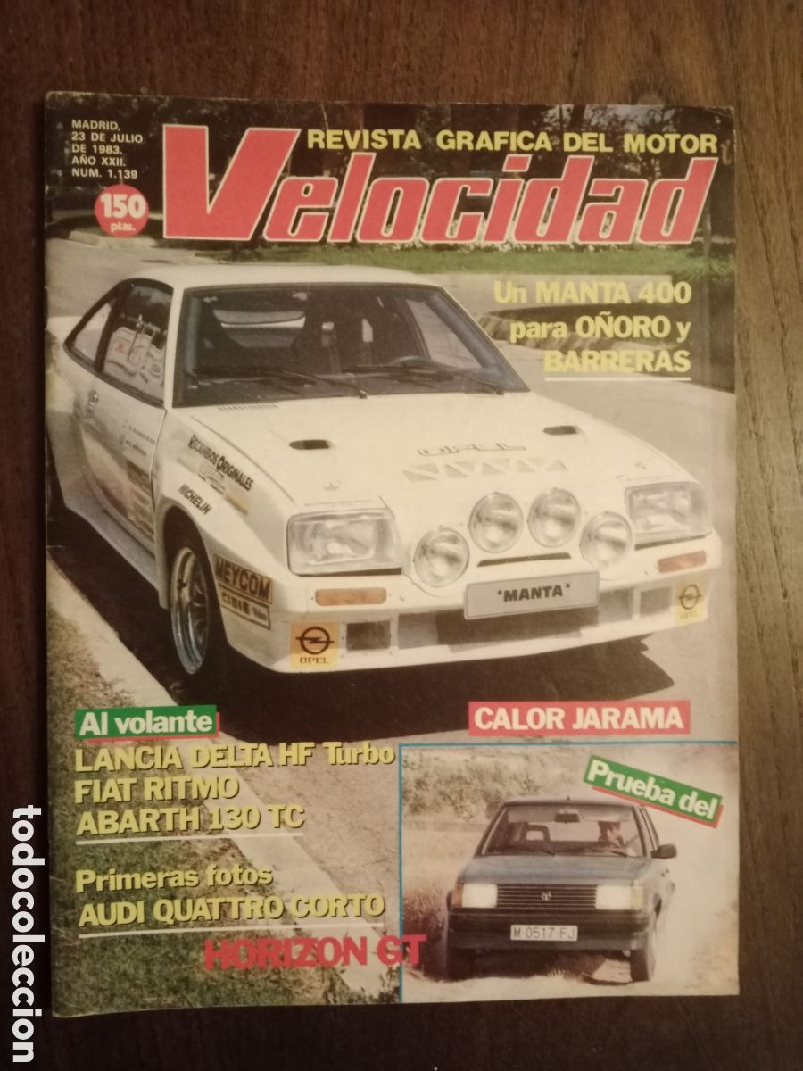 Coches: Revista velocidad n. 1139 de 1983 autom&oacute;vil talbot lancia Pegaso Fiat