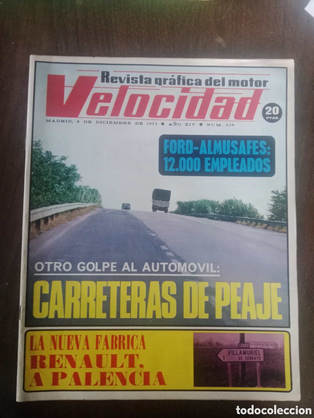Coches: Revista velocidad n. 639 de 1973 autom&oacute;vil Renault
