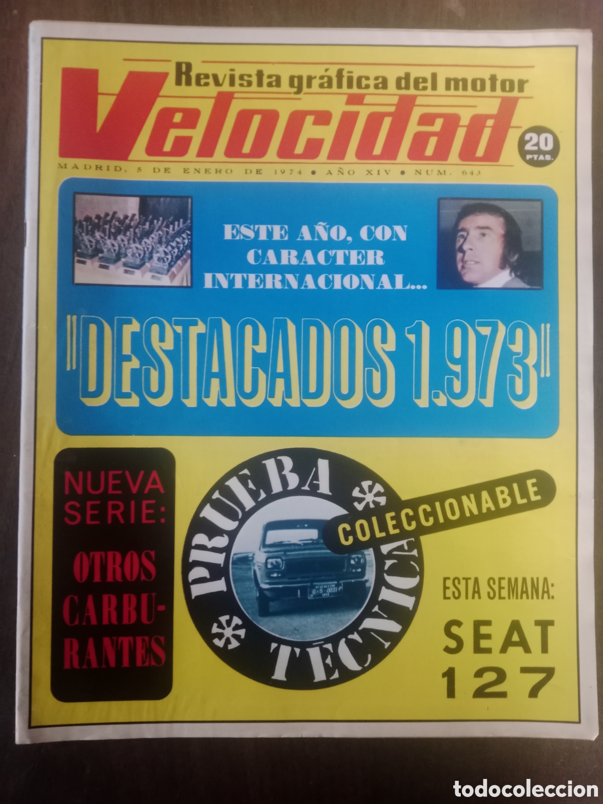 Coches: Revista velocidad n. 643 de 1974 autom&oacute;vil Seat Leyland