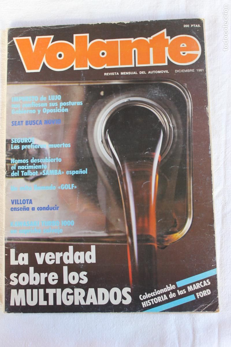 Coches: AUTO VOLANTE GRAFICO DICIEMBRE 1981