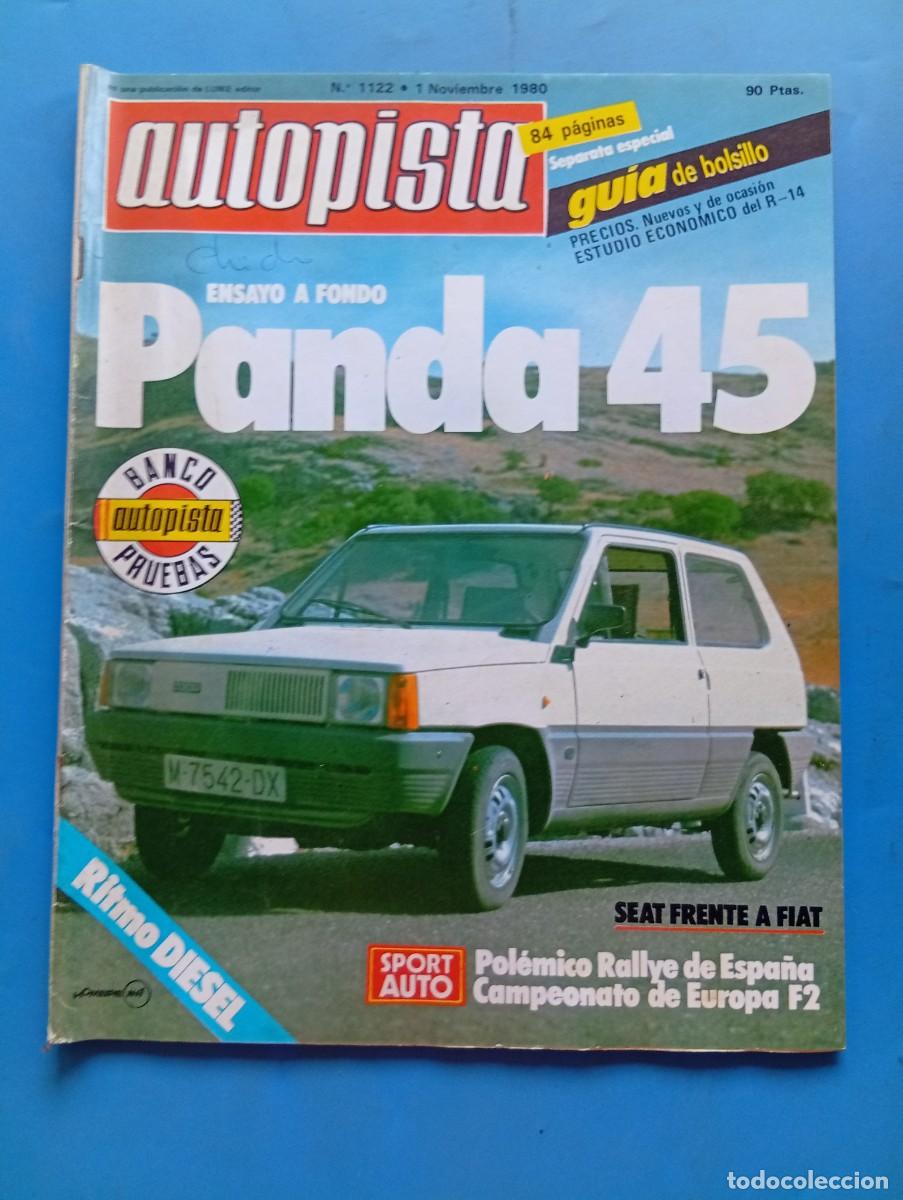 Coches: AUTOPISTA. N&ordm; 1122. A&Ntilde;O 1980. PRUEBA: PANDA 45. CAMPEONATO DE EUROPA DE F&Oacute;RMULA 2. XIX RALLYE.. LEER