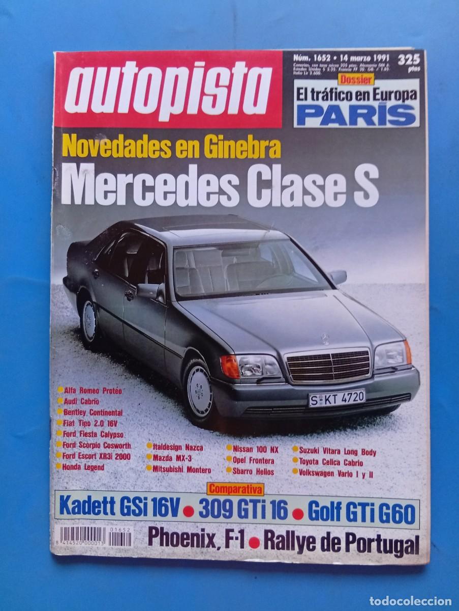Coches: AUTOPISTA. N&ordm; 1652. A&Ntilde;O 1991. COMPARATIVA: OPEL KADETT GSi 16V, PEUGEOT 309 GTi 16. SAL&Oacute;N DE... LEER