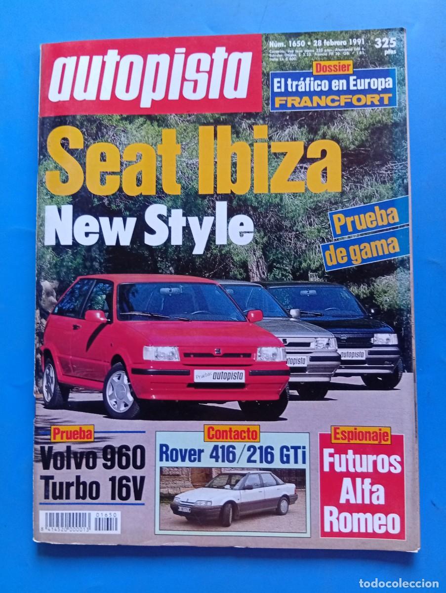Coches: AUTOPISTA. N&ordm; 1650. A&Ntilde;O 1991. VOLVO 960 TURBO 16V. PRUEBA DE GAMA. ALFA ROMEO... LEER