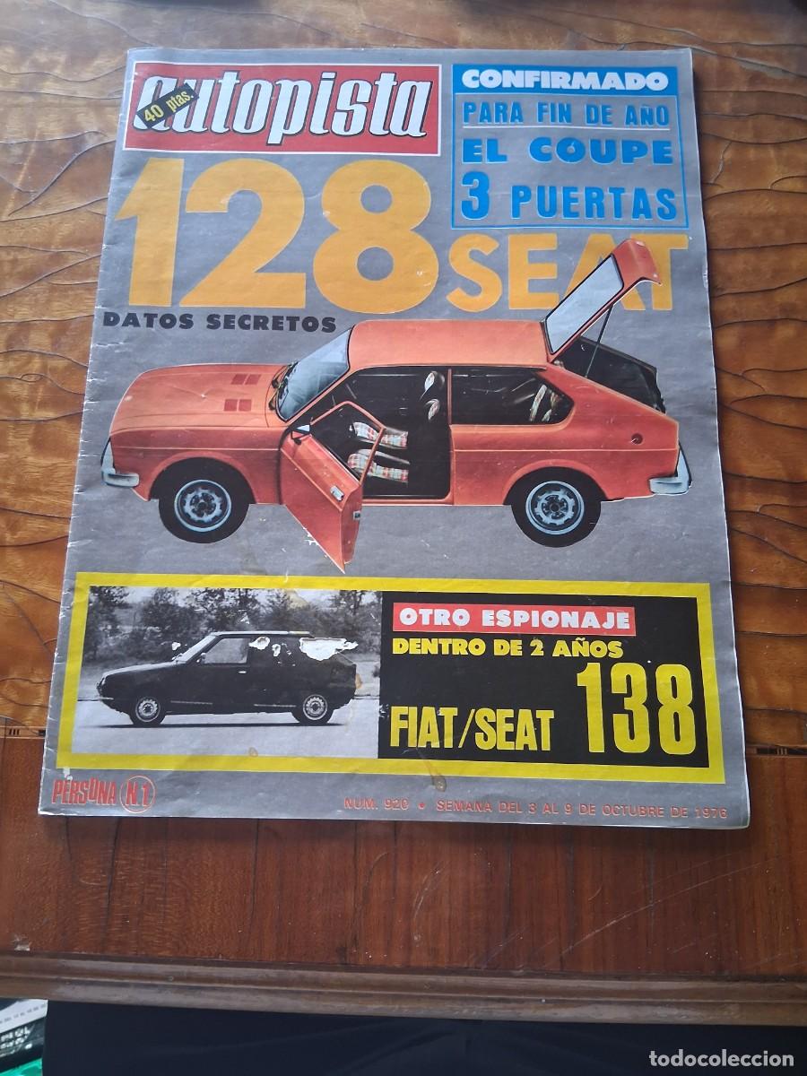 Coches: Revista coche autopista 920 Renault 12 Honda Accord Alpine A 310 Volkswagen Golf