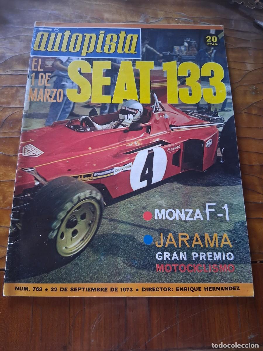 Coches: Revista coche autopista 763 Jackie Stewart Subida al Jaizquibel Haflinger Steyr Puch
