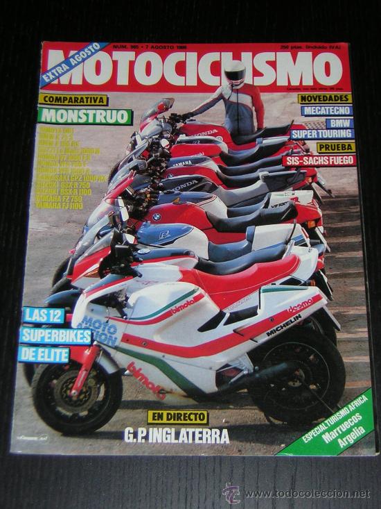 Autos und Motorr&auml;der: MOTOCICLISMO N&ordm; 965 - AGO 1986 - BIMOTA DB1 / BMW K 75 S - 100 RS / HONDA VF 1000 R - FII / GSX R
