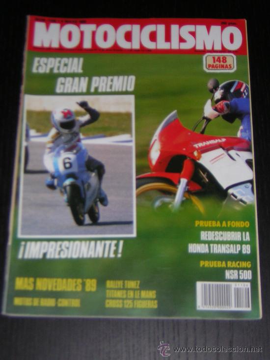 Coches y motocicletas: MOTOCICLISMO N&ordm; 1106 - MAY 1989 - HONDA XL 600 V TRANSALP / HONDA NSR 500 GP / GP ESPA&Ntilde;A JEREZ