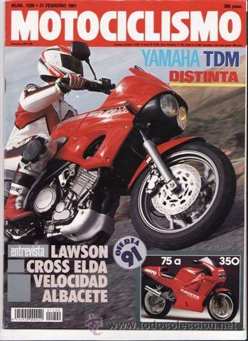 Autos und Motorr&auml;der: REVISTA MOTOCICLISMO N&ordm; 1200 A&Ntilde;O 1991. PRU: YAMAHA TDM 850. GAS GAS 80 ASFALTO. HONDA FUSION.