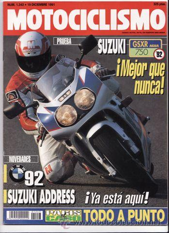 Autos und Motorr&auml;der: REVISTA MOTOCICLISMO N&ordm; 1243 A&Ntilde;O 1991. PRUEBAS: SUZUKI GSXR 750 (92). YAMAHA OW 01 PIROVANO.