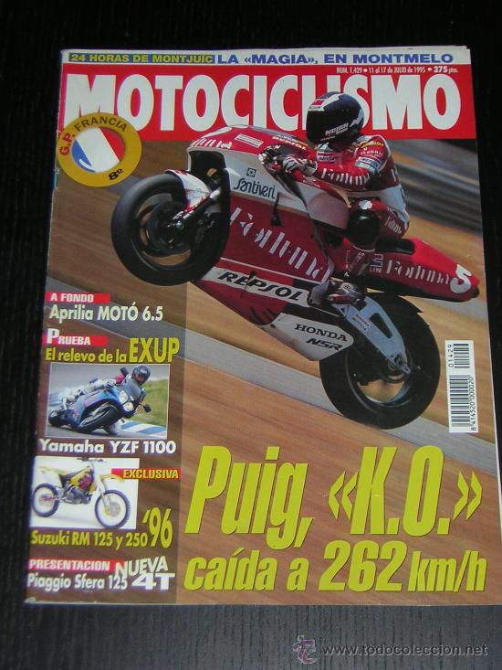 Coches y motocicletas: MOTOCICLISMO N&ordm; 1429 - JULIO 1995 - YAMAHA YZF 1100 / PIAGGIO SFERA / APRILIA MOTO 6.5