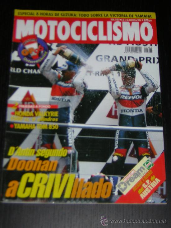 Coches y motocicletas: MOTOCICLISMO N&ordm; 1485 - AGOSTO 1996 - HONDA F6 C VALKYRIE / YAMAHA TDM 850 / GP AUSTRIA