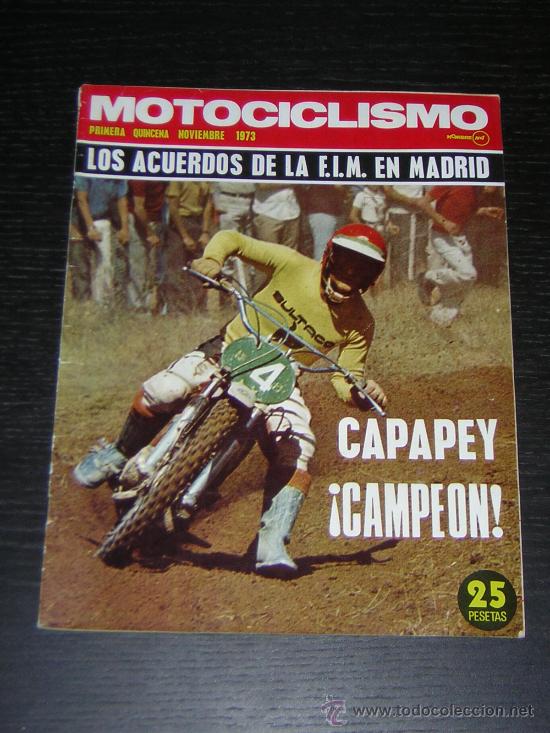 Cars and Motorcycles: MOTOCICLISMO 1&ordf; QUINCENA NOV 1973 - MORBIDELLI 350 / GP FIESTAS DEL PILAR / TRIAL / KARTING