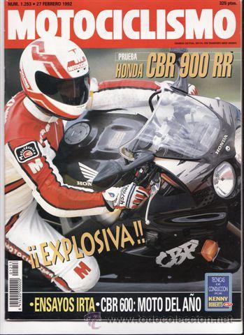 Autos und Motorr&auml;der: REVISTA MOTOCICLISMO N&ordm; 1253 A&Ntilde;O 1992. PRUEBA: HONDA CBR 900 RR. COMP: CROSS 125 KTM, HONDA CR 125