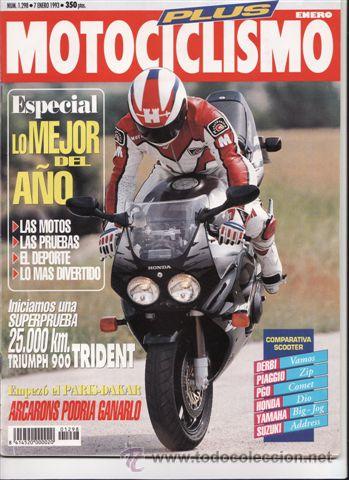 Coches y motocicletas: REVISTA MOTOCICLISMO N&ordm; 1298 A&Ntilde;O 1993. PRUEBA: TRIUMPH TRIDENT 900.