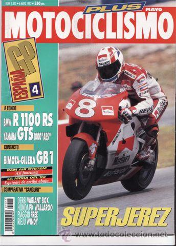 Voitures et Motocyclettes: REVISTA MOTOCICLISMO N&ordm; 1315 A&Ntilde;O 1993. PRUEBA:BMW R 1100 RS. YAMAHA GTS 1000 ABS.BIMOTA GILERA GB 1.