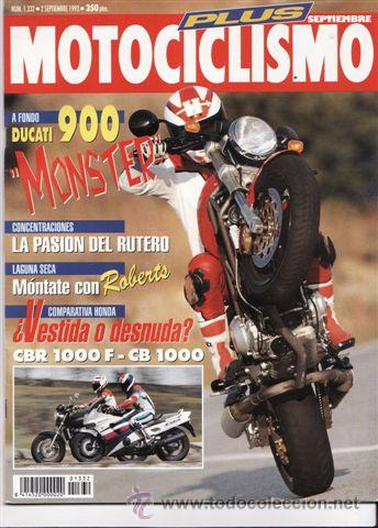 Autos und Motorr&auml;der: REVISTA MOTOCICLISMO N&ordm; 1332 A&Ntilde;O 1993. PRU:DUCATI MONSTER 900.COMP:HONDA CBR 1000 R Y HONDA CB 1000.