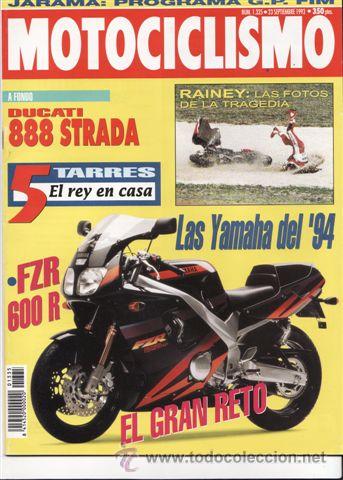 Cars and Motorcycles: REVISTA MOTOCICLISMO N&ordm; 1335 A&Ntilde;O 1993. PRU: DUCATTI 888 STRADA. COMP: KTM LC 4 ENDURO Y TRAIL.