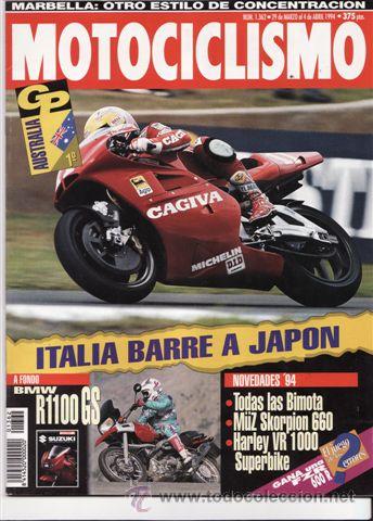 Voitures et Motocyclettes: REVISTA MOTOCICLISMO N&ordm; 1362 A&Ntilde;O 1994. PRESENTACI&Oacute;N: GAMA BIMOTA (94). CONTACTO: MUZ SKORPION. A