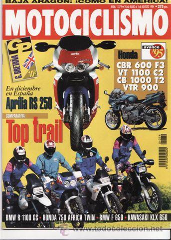 Autos und Motorr&auml;der: REVISTA MOTOCICLISMO N&ordm; 1379 A&Ntilde;O 1994. COMPARATIVA: BMW F650, BMW R 1100 GS, HONDA AFRICA TWIN