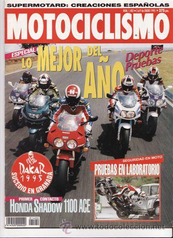 Autos und Motorr&auml;der: REVISTA MOTOCICLISMO N&ordm; 1402 A&Ntilde;O 1995. CONT: HONDA VT 1100 C2 ACE.PRU RAC: HONDA RC 45 AARON SLIGHT.