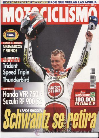 Voitures et Motocyclettes: REVISTA MOTOCICLISMO N&ordm; 1424 A&Ntilde;O 1995. PRUEBA: GILERA EAGLET 50. COMPARATIVA: HONDA VRF 750
