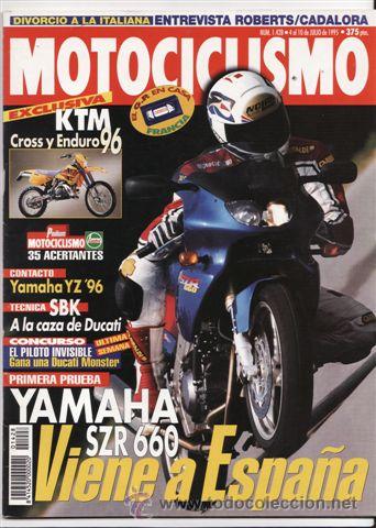 Autos und Motorr&auml;der: REVISTA MOTOCICLISMO N&ordm; 1428 A&Ntilde;O 1995. PRU: YAMAHA SZR 600. PEUTEOR SPEEDAK. GAMA: KTM GS Y EXC.