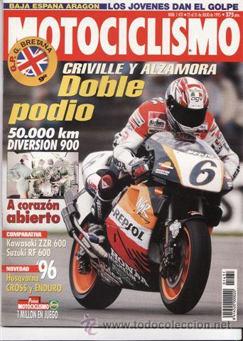 Cars and Motorcycles: REVISTA MOTOCICLISMO N&ordm; 1431 A&Ntilde;O 1995. PRUEBA: HONDA SFX 50. YAMAHA DIVERSION 900 DESPIECE.